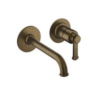 Mitigeur lavabo encastré avec rosaces bec de 185 mm Vieux Bronze Mat - CRISTINA ONDYNA FA25793