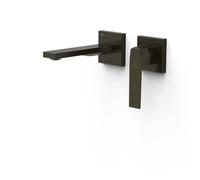 Mitigeur lavabo encastré bec 180 mm Noir Bronze - TRES 20230021KMB
