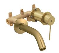 Mitigeur lavabo encastré JACOB DELAFON Grands Boulevards Laiton brossé + poignée + corps encastré
