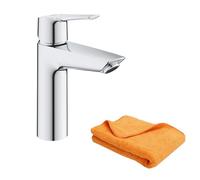 Mitigeur lavabo Quickfix Start 2021 avec vidage Push-Open chromé + microfibre