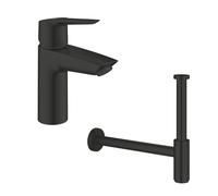 Mitigeur lavabo GROHE Start noir S avec siphon noir S