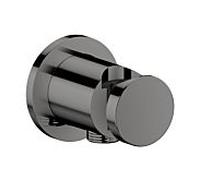 hansgrohe AXOR One unité de porte ronde, 48780330, Couleur: Chrome noir poli