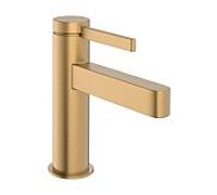 hansgrohe Finoris robinetterie de lavabo monocommande 100 avec vidage PUSH-Open, portée 126mm, 76010140, Couleur: Bronze brossé