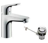 Mitigeur lavabo hansgrohe Focus EH 100 DN15, chrome, 1 pièce.