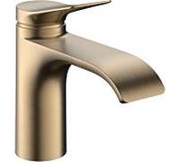 Mitigeur lavabo Hansgrohe Vivenis 75015140, saillie 133 mm, sans bonde clic-clac, bronze brossé
