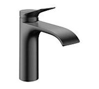 Mitigeur lavabo Hansgrohe Vivenis 75023340 avec bonde clic-clac, finition chrome noir brossé
