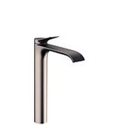 Mitigeur lavabo Hansgrohe Vivenis 75042340 sans bonde clic-clac, finition chrome noir brossé