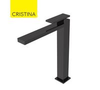 Mitigeur lavabo haut monotrou Chromé Noir Tabula - CRISTINA ONDYNA TA22272