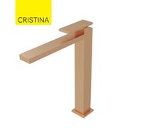 Mitigeur lavabo haut monotrou Or Rose Brossé Tabula - CRISTINA ONDYNA TA22234P