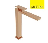 Mitigeur lavabo haut monotrou Or Rose Tabula - CRISTINA ONDYNA TA22246P