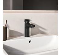 Mitigeur lavabo Ideal Standard Alu+ BE130XG saillie 120 mm, BlueStart, avec garniture de vidage , Silk Noir