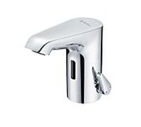 Mitigeur lavabo infrarouge Schell XERIS E2 002550699 HD-M petit, fonctionnement sur secteur, chromé, avec bloc d'alimentation enfichable