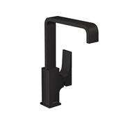 Mitigeur lavabo Metropol 230 poignée manette, bonde Push-Open noir mat