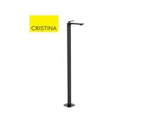 Mitigeur lavabo monocolonne avec vidage Up & Down Chromé Noir Brossé FOIL - CRISTINA ONDYNA FL29075