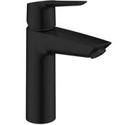 Mitigeur lavabo monocommande GROHE Start - Noir mat - Taille M - Bec moyen - Economie d'eau