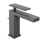 Hansgrohe Mitigeur lavabo Tecturis E monocommande saillie 144 mm sans bonde chrome noir brossé