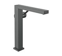 Mitigeur lavabo monocommande Hansgrohe Tecturis E 73072340, saillie 197 mm, sans bonde, chrome noir brossé