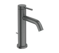 Mitigeur lavabo monocommande hansgrohe Tecturis S 73311340, saillie 116 mm, sans bonde, chrome noir brossé