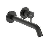 hansgrohe Tecturis S robinetterie de lavabo monocommande encastrée pour montage mural, EcoSmart+, portée 225mm, 73351340, Couleur: Chrome noir brossé