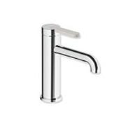 Mitigeur lavabo monocommande Hewi AQ477 AQ1.12M1134097, saillie 130 mm, sans bonde, poignée colorée, chrome/gris clair