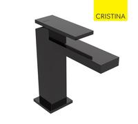 Mitigeur lavabo monotrou Chromé Noir Tabula - CRISTINA ONDYNA TA22072