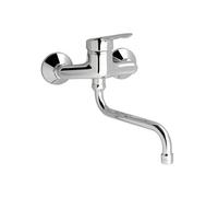 - Mitigeur lavabo mural C2 bec tube orientable H 236 mm chrome - Okyris 2 C