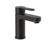 Schütte Elephant 34216 Mitigeur de lavabo élégant Trou pour Barre Excentrique, Robinet de Salle de Bain Noir Mat