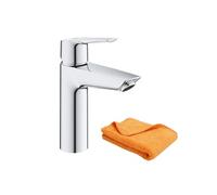 Mitigeur lavabo Quickfix Start 2021 avec vidage Push-Open taille M chromé + microfibre
