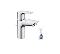 Mitigeur lavabo Quickfix Start Edge avec tirette et vidage taille S + nettoyant GrohClean