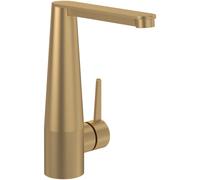 Villeroy & Boch - Mitigeur lavabo Conum TVW12700400076 - Monocommande vidage push-open - Or brossé