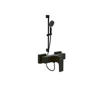 Mitigeur mécanique douche VILLEROY ET BOCH Architectura Square Noir mat + Ensemble de douche Verve Showers 3 jets Noir mat