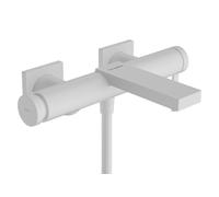 Mitigeur monocommande de baignoire hansgrohe Tecturis E, 2 points d'eau, portée de 213 mm, montage apparent, 73420700, Couleur: Blanc mat