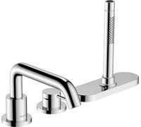 Mitigeur monocommande de baignoire hansgrohe Tecturis S, 3 trous, avec sBox, portée de 194 mm, 73447000, Couleur: chrome