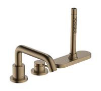 Mitigeur monocommande de baignoire hansgrohe Tecturis S, 3 trous, avec sBox, portée de 194 mm, 73447140, Couleur: Bronze brossé
