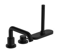 Mitigeur monocommande de baignoire hansgrohe Tecturis S, 3 trous, avec sBox, portée de 194 mm, 73447670, Couleur: noir mat