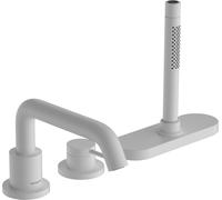 Mitigeur monocommande de baignoire hansgrohe Tecturis S, 3 trous, avec sBox, portée de 194 mm, 73447700, Couleur: Blanc mat