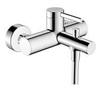 Mitigeur monocommande de bain Hansgrohe Zesis S 74420000 apparent, montage mural, chromé