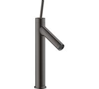 Mitigeur monocommande de lavabo AXOR Starck 80 avec poignée pour lavabos à main avec vidage automatique, 10123340, Couleur: Chrome noir brossé