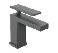Hansgrohe Mitigeur lavabo monocommande Tecturis E 73001340, saillie 122 mm, sans bonde, noir brossé