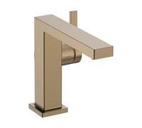 Mitigeur monocommande de lavabo hansgrohe Tecturis E Fine 110, portée 155 mm, sans garniture de vidage, CoolStart, EcoSmart+, 73021140, Couleur: Bronze brossé