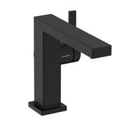 Mitigeur monocommande de lavabo hansgrohe Tecturis E Fine 110, portée 155 mm, sans garniture de vidage, CoolStart, EcoSmart+, 73021670, Couleur: noir mat