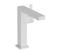 Mitigeur monocommande de lavabo hansgrohe Tecturis E Fine 150, portée 157 mm, sans garniture d'écoulement, CoolStart, EcoSmart+, 73041700, Couleur: Blanc mat