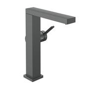 Hansgrohe Mitigeur lavabo monocommande Tecturis E – bec pivotant, bonde Push, chrome noir brossé
