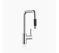 Dornbracht META SQUARE Mitigeur monocommandé Pull-down avec fonction douche, saillie 200mm, 33870861-00, Couleur: chrome