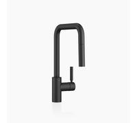 Mitigeur monocommande Dornbracht META SQUARE avec douchette rétractable, portée de 200 mm, 33870861-33, Couleur: Noir Mat