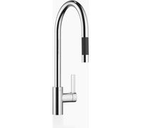 Mitigeur monocommande Dornbracht TARA ULTRA avec douchette rétractable, portée de 240 mm, 33870875-00