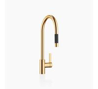 Dornbracht TARA ULTRA Mitigeur monocommandé Pull-down avec fonction douche, saillie 240mm, 33870875-28, Couleur: Laiton brossé