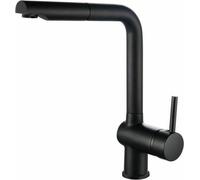 Mitigeur monocommande en acier inoxydable laiton noir Rousseau