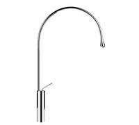 Mitigeur monocommande Gessi Goccia, haut avec rayon du bec 197 mm, tuyaux de raccordement 3/8, sans saillie de vidange 387 mm, bec pivotant à 360°, 33610713, Couleur: Laiton antique