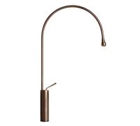 Mitigeur monocommande Gessi Goccia, haut avec rayon du bec 197 mm, tuyaux de raccordement 3/8, sans saillie de vidange 387 mm, bec pivotant à 360°, 33610125, Couleur: Cuivre brossé GHRC